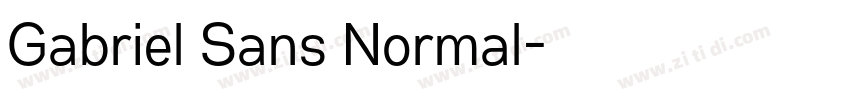 Gabriel Sans Normal字体转换